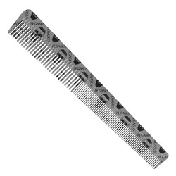 Pegasus Skulleto 303 Barber Tapered Comb Silver