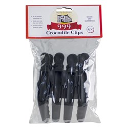 Premium Pin Company 999 Crocodile Clips Black