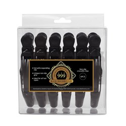 Premium Pin Company 999 Crocodile Clips - Black, 6pc