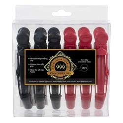 Premium Pin Company 999 Crocodile Clips Black Red 6pc