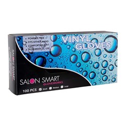 Salon Smart Vinyl Gloves Clear Small 100pk