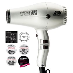 Parlux 385 Power Light Ceramic Ionic Hair Dryer Silver