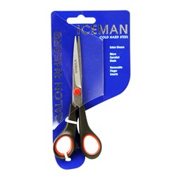 Iceman Salon Shears 5" Black Scissors