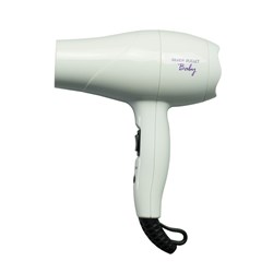 Silver Bullet Baby Travel Hair Dryer White