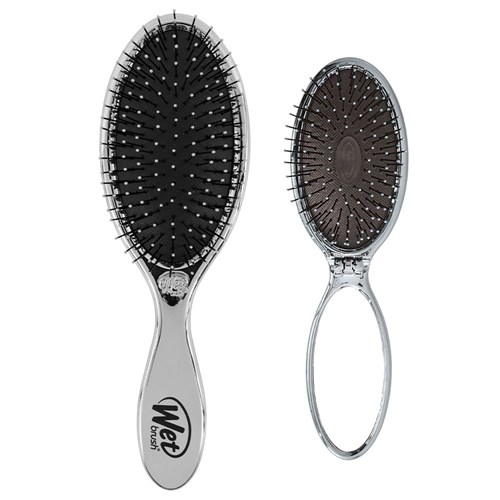 WetBrush Detangler and Mini Pop Fold Set Silver