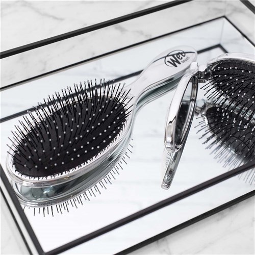 WetBrush Detangler and Mini Pop Fold Set Silver