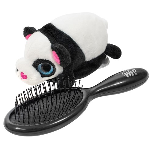 WetBrush Plush Brush Detangling Hair Brush Panda