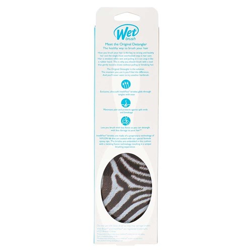 WetBrush Safari Original Detangler Brush Zebra