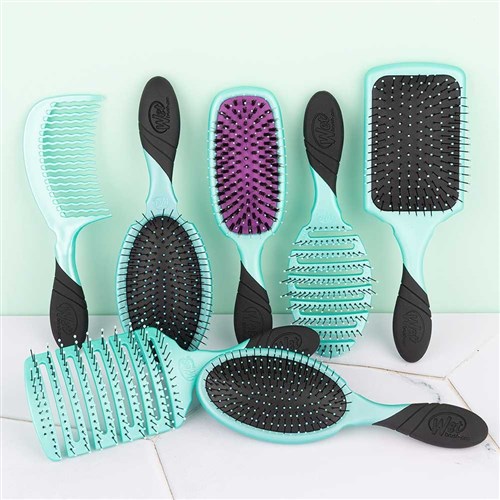 WetBrush Pro Backbar Detangler Hair Brush Aqua