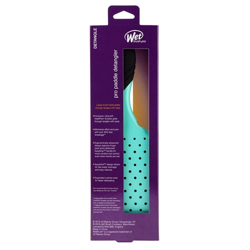 WetBrush Pro Paddle Detangler Hair Brush Aqua