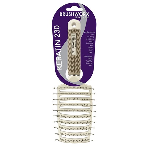 Brushworx Keratin 230 Curved Vent Hair Brush