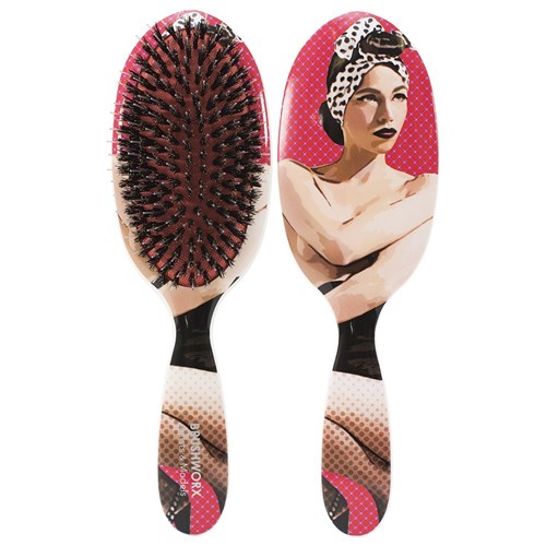 Brushworx Artists and Models Cushion Hair Brush Miss Be Bop