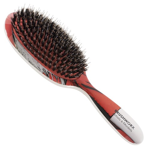 Brushworx Artists and Models Cushion Hair Brush Big Red