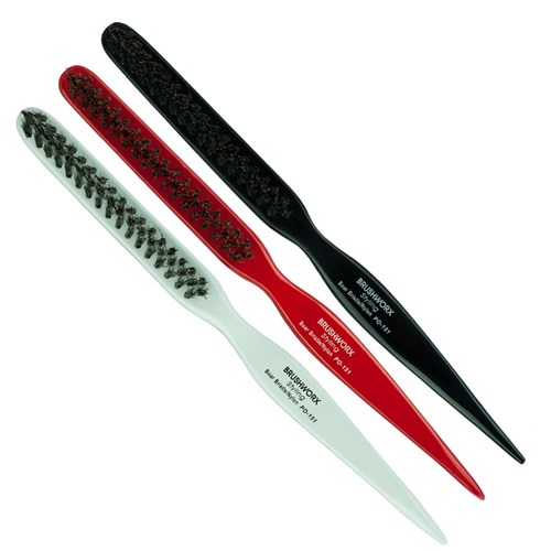 Brushworx Styler Porcupine 3 Row Teasing Hair Brush Black