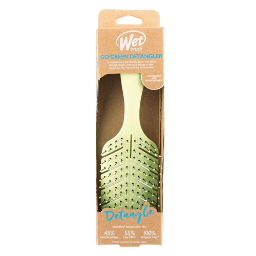 WetBrush Go Green Detangler Hair Brush Green