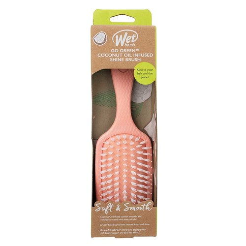 WetBrush Go Green Shine Hair Brush Orange