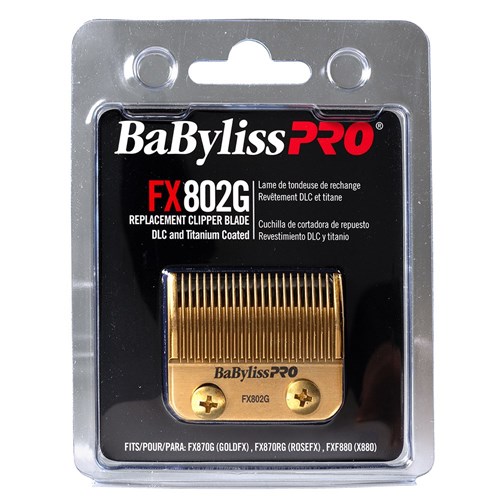 BaBylissPRO Replacement Hair Clipper Taper Blade Gold FX802G