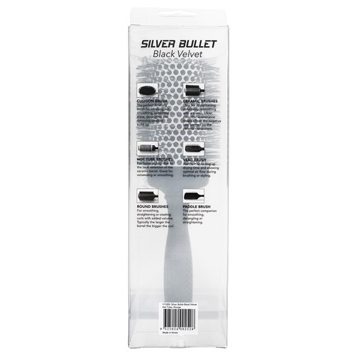 Silver Bullet Black Velvet Hot Tube Hair Brush Extra Large