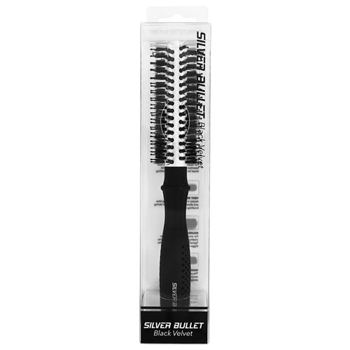 Silver Bullet Black Velvet Hair Brush Small