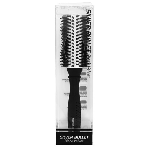 Silver Bullet Black Velvet Hair Brush Large