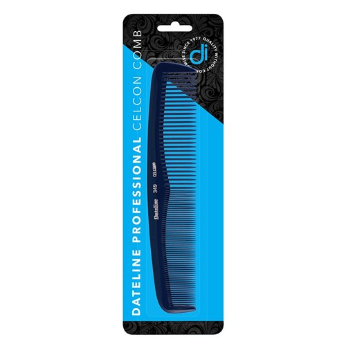 Dateline Professional Blue Celcon 349 Styling Comb - 19cm