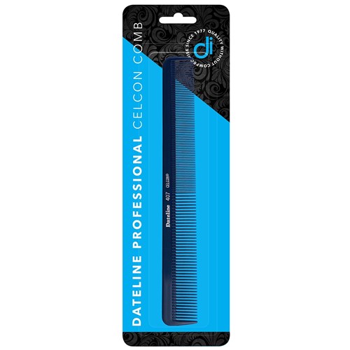 Dateline Professional Blue Celcon 407 Styling Comb - 21.5cm