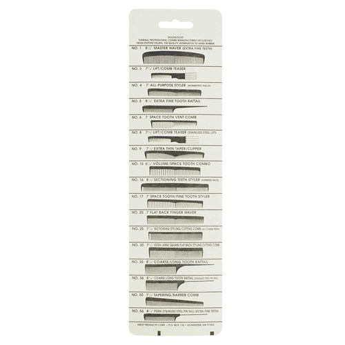 Krest No. 5 Fine Plastic Tail Comb - 21.5cm