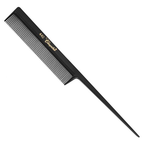 Krest Cleopatra 440 Fine Teeth Tail Comb in Black