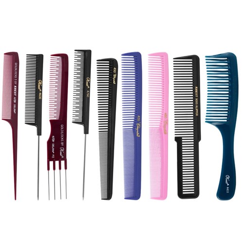 Krest Cleopatra 4630 Wide Teeth Tail Comb in Black