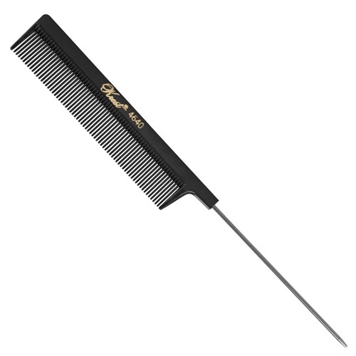 Krest Cleopatra 4640 Fine Teeth Tail Comb in Black