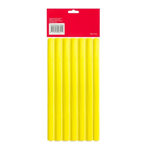 Hair FX Medium Flexible Rollers - Yellow, 12pk