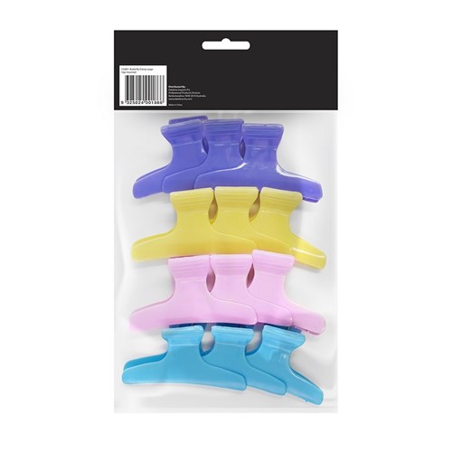 Dateline Butterfly Hair Clips, Large 12pk