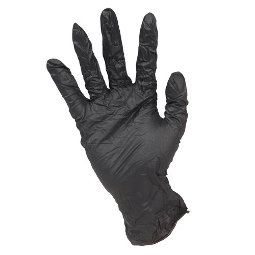 Salon Smart Gloveworks Black Nitrile Gloves, Medium 100pk