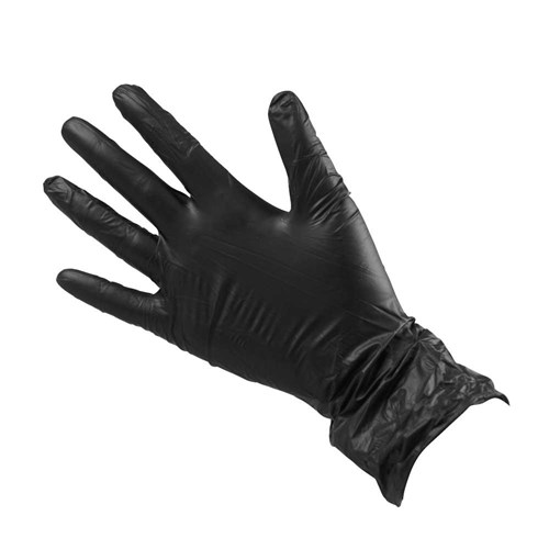 Salon Smart Vinyl Gloves Black Small 100pk