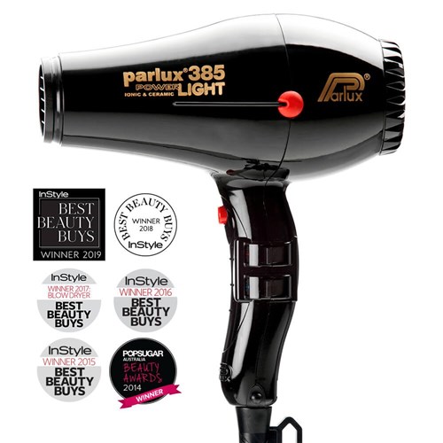 Parlux 385 Power Light Ceramic Ionic Hair Dryer Black