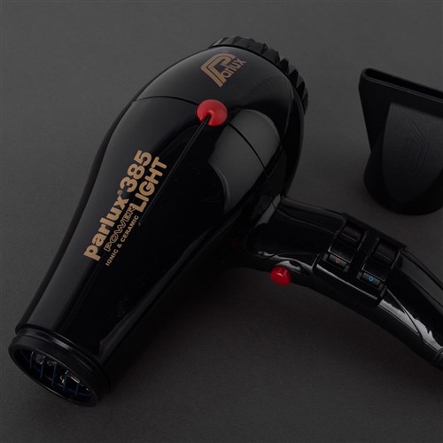 Parlux 385 Power Light Ceramic Ionic Hair Dryer Black