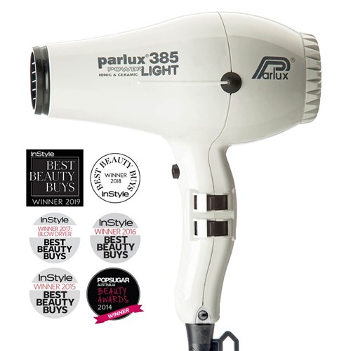 Parlux 385 Power Light Ceramic Ionic Hair Dryer White