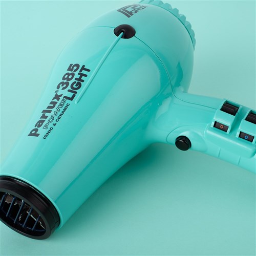 Parlux 385 Power Light Ceramic Ionic Hair Dryer Aquamarine