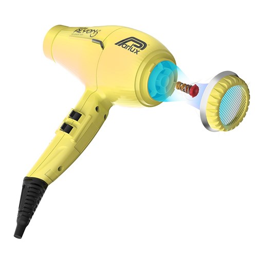 Parlux Alyon Air Ionizer Tech Hair Dryer Yellow