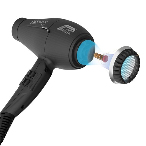 Parlux Alyon Air Ionizer Tech Hair Dryer Black