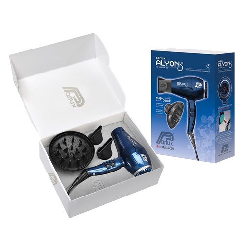 Parlux Alyon Air Ionizer Tech Hair Dryer And Diffuser Midnight Blue