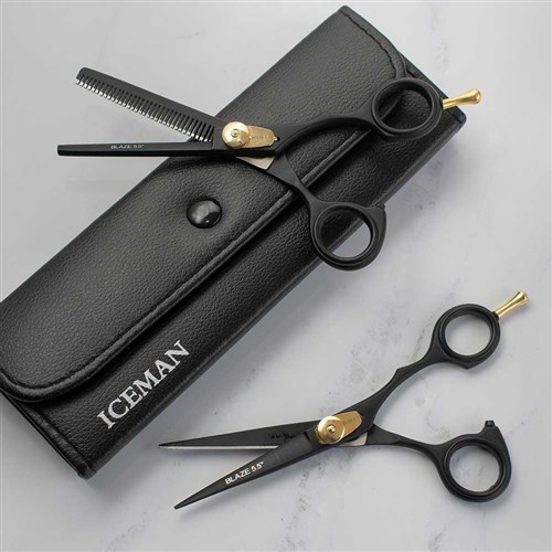 Iceman Blaze 7” Black Hairdressing Scissors