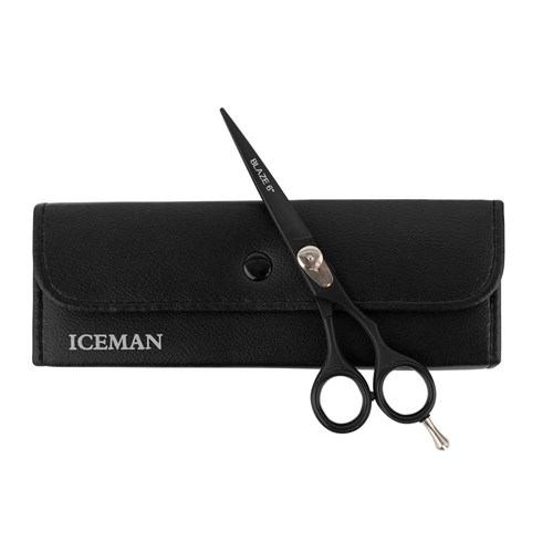 Iceman Blaze 6” Black Offset Hairdressing Scissors