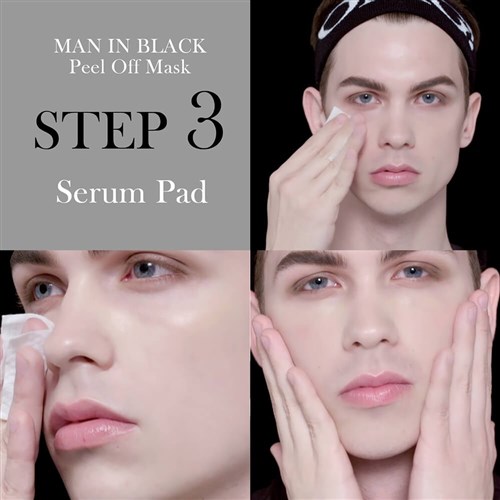 OMG 3 in 1 Man in Black Peel Off Mask