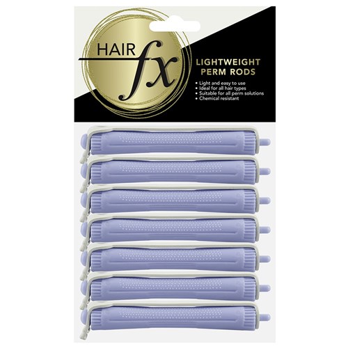 Hair FX Lightweight Perm Rods, 7pk - Blue