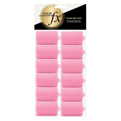 Hair FX Foam Rollers, Large  -12pk