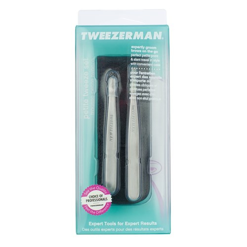 Tweezerman Petite Tweezer Set, Black