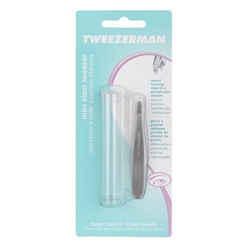 Tweezerman Mini Slant Tweezer - Stainless Steel