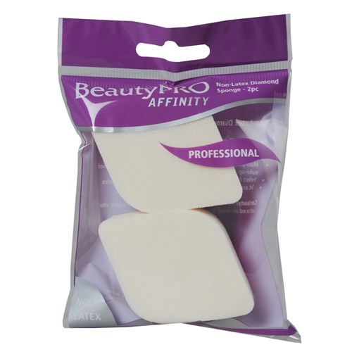 BeautyPRO Affinity Non-Latex Diamond Cosmetic Sponges, 2pk