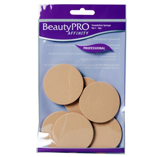 BeautyPRO Affinity Dark Foundation Sponges No. 1, 6pk